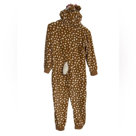 Spirit Halloween Union Suit Hooded Deer Fawn Size Child Medium (8-10) - Picture 3 of 7